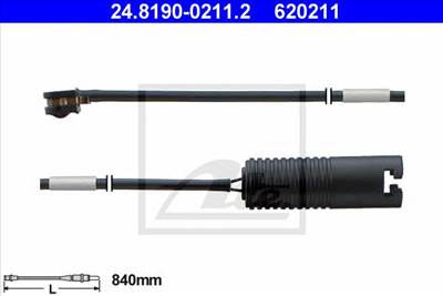 ATE 24.8190-0211.2 - fékbetét kopásjelző BMW