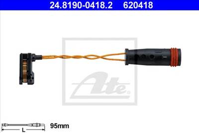 ATE 24.8190-0418.2 - fékbetét kopásjelző MERCEDES-BENZ VW