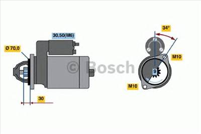 BOSCH 0 986 020 350 - önindító MERCEDES-BENZ MERCEDES-BENZ (BBDC)