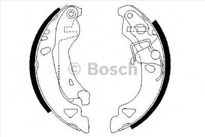 BOSCH 0 986 487 317 - fékpofakészlet FIAT LANCIA