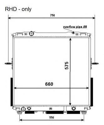NRF 53368 - Vízhűtő (Hűtőradiátor) KIA