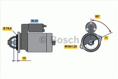 BOSCH 0 986 020 571 - önindító TOYOTA