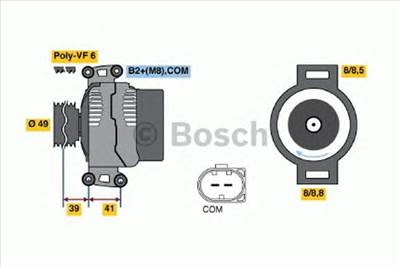 BOSCH 0 986 046 270 - generátor BMW BMW (BRILLIANCE)