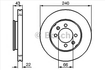 BOSCH 0 986 478 813 - féktárcsa AUSTIN MG ROVER