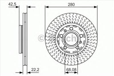 BOSCH 0 986 479 C89 - féktárcsa AUDI VW