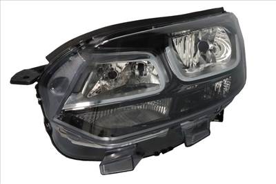 Citroen, Opel, Fiat, Peugeot 2016-2025 utángyártott új bal első fényszóró H1/H7 fekete házas (motorral) DEPO 9808567780