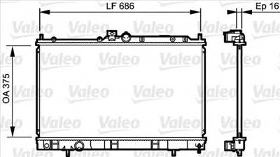 VALEO 735198 - Vízhűtő (Hűtőradiátor) MITSUBISHI