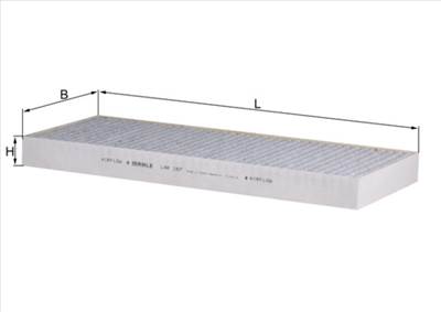 MAHLE LAK 167 - pollenszűrő CITROËN FIAT LANCIA PEUGEOT