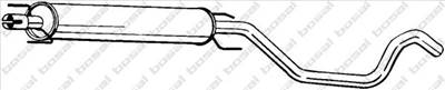 BOSAL 285-423 - középső kipufogó dob OPEL VAUXHALL