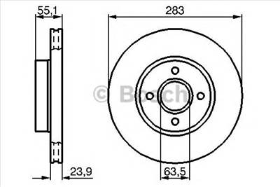BOSCH 0 986 478 814 - féktárcsa FORD
