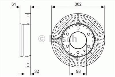 BOSCH 0 986 479 V32 - féktárcsa FORD FORD ASIA / OCEANIA FORD AUSTRALIA MAZDA