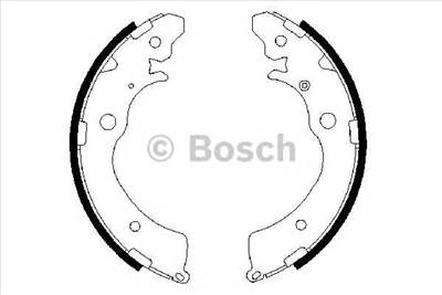 BOSCH 0 986 487 440 - fékpofakészlet CHEVROLET HONDA MARUTI SUZUKI