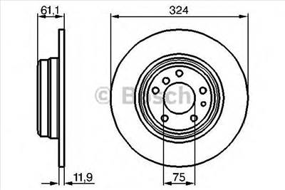 BOSCH 0 986 478 095 - féktárcsa BMW