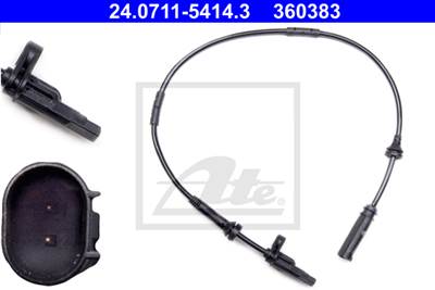 ATE 24.0711-5414.3 - kerékfordulatszám érzékelő BMW