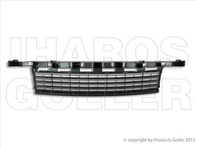 Renault Fluence 2009-2012 - Rács a lökhárítóba közép fekete