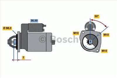 BOSCH 0 986 021 051 - önindító NISSAN RENAULT