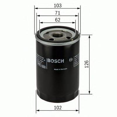 BOSCH 0 986 452 042 - olajszűrő HYUNDAI KIA MAZDA MITSUBISHI