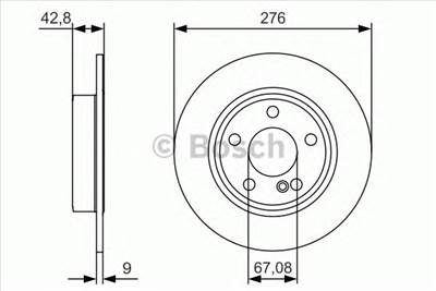 BOSCH 0 986 479 A03 - féktárcsa MERCEDES-BENZ