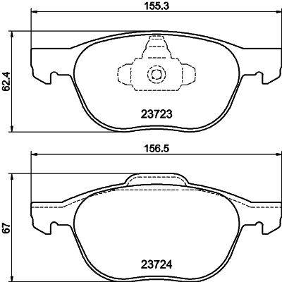 Fékbetét készlet MINTEX MDB2634 for FORD, MAZDA, VOLVO, NISSAN, …