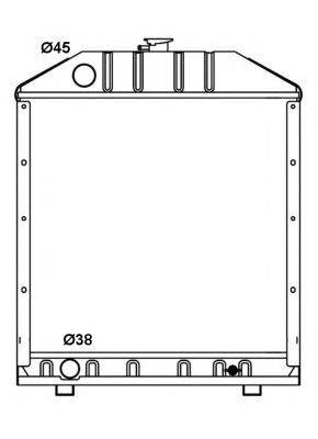 NRF 53664 - Vízhűtő (Hűtőradiátor) FIAT