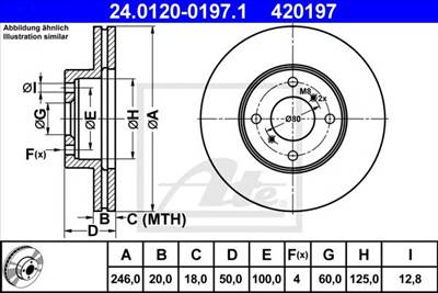 ATE 24.0120-0197.1 - féktárcsa SUZUKI