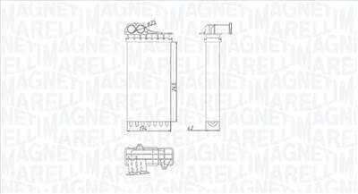 MAGNETI MARELLI 350218436000 - Hőcserélő, belső tér fűtés CITROËN PEUGEOT