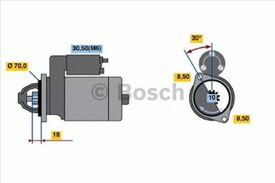 BOSCH 0 986 021 260 - önindító MERCEDES-BENZ