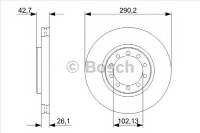 BOSCH 0 986 479 342 - féktárcsa RENAULT RENAULT TRUCKS