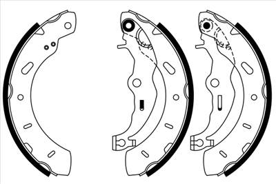 BOSCH 0 986 487 796 - fékpofakészlet FORD FORD AUSTRALIA
