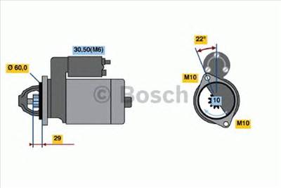 BOSCH 0 986 021 320 - önindító MAYBACH MERCEDES-BENZ PUCH