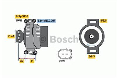 BOSCH 0 986 047 240 - generátor BMW BMW (BRILLIANCE)