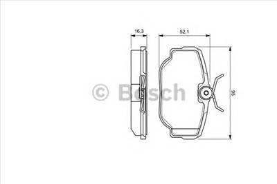 BOSCH 0 986 424 564 - fékbetét LAND ROVER