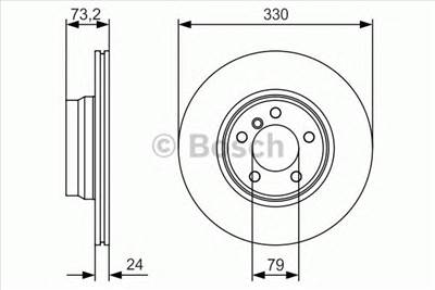 BOSCH 0 986 479 A06 - féktárcsa BMW