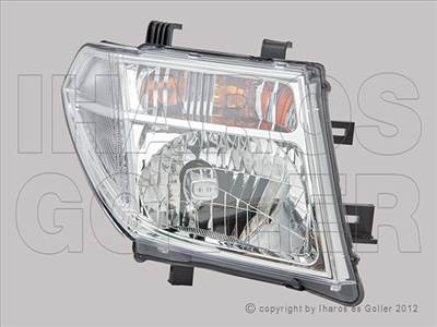 Nissan Navara 2005-2015 - Fényszóró H4 jobb -07.06 (motorral)  TYC