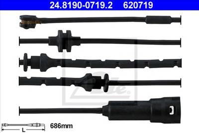 ATE 24.8190-0719.2 - fékbetét kopásjelző FIAT OPEL VAUXHALL