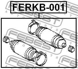 FEBEST FERKB-001 - kormánymű gumiharang ACURA AUDI CHEVROLET CHEVROLET (SGM) CHRYSLER CITROËN DODGE 