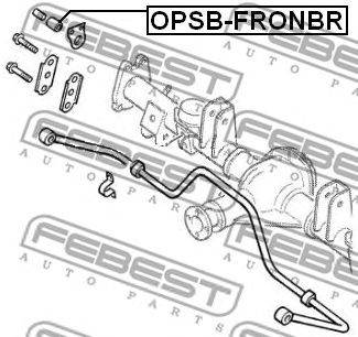 FEBEST OPSB-FRONBR - Stabilizátor szilent OPEL