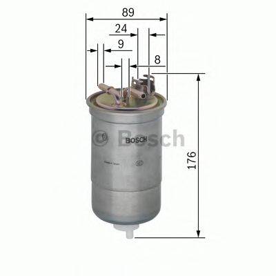 BOSCH 0 450 906 437 - Üzemanyagszűrő SEAT