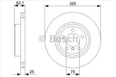BOSCH 0 986 479 348 - féktárcsa BMW