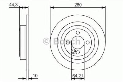 BOSCH 0 986 479 A08 - féktárcsa MINI