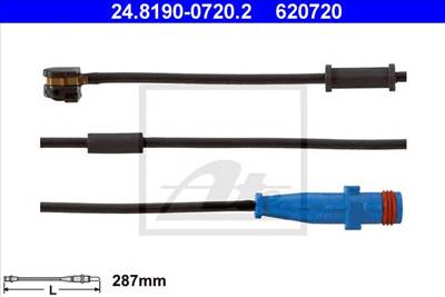ATE 24.8190-0720.2 - fékbetét kopásjelző OPEL VAUXHALL