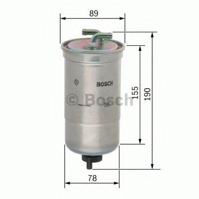 BOSCH 0 450 906 442 - Üzemanyagszűrő HONDA