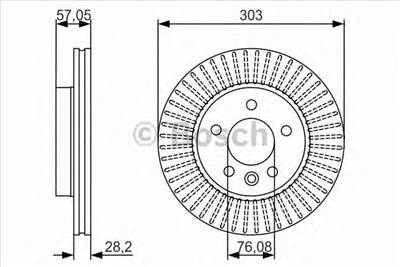 BOSCH 0 986 479 154 - féktárcsa VW