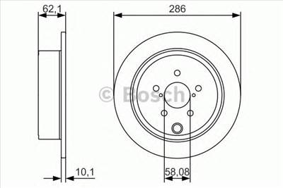 BOSCH 0 986 479 A10 - féktárcsa SUBARU TOYOTA