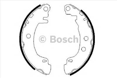 BOSCH 0 986 487 550 - fékpofakészlet RENAULT