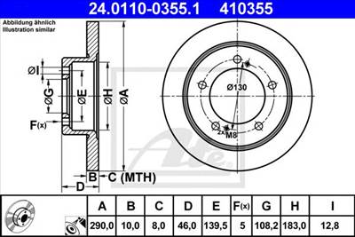 ATE 24.0110-0355.1 - féktárcsa SUZUKI