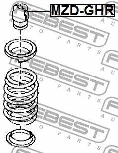 FEBEST MZD-GHR - lengéscsillapító MAZDA