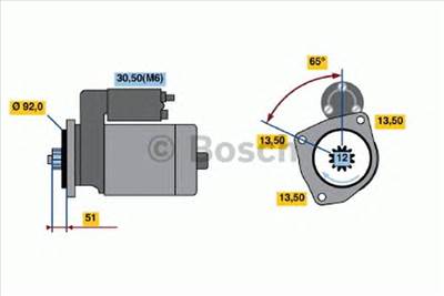 BOSCH 0 986 021 480 - önindító SCANIA