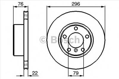 BOSCH 0 986 478 848 - féktárcsa BMW