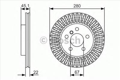 BOSCH 0 986 479 C97 - féktárcsa BMW MINI